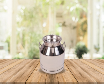 25 Lts Stainless Steel Milk-Olive Oil-Wine Carriage Bucket/Can With SS Locked Lid