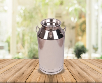 50 Lts Stainless Steel Milk-Olive Oil-Wine Carriage Bucket/Can With SS Locked Lid